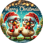 Holiday Country Farmhouse Cute Glasses Chicks Spare Tire Cover - Jeep, Bronco, RV, Camper & More
