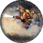 The Fireline Brotherhood Badge Spare Tire Cover