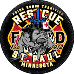 St. Paul Minnesota Fire Dept. Bulldog Spare Tire Cover