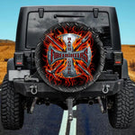 Hardcore Firefighter Cross Spare Tire Cover