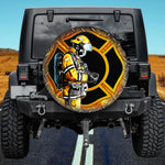 Maltese Cross Firefighter Profile Spare Tire Cover