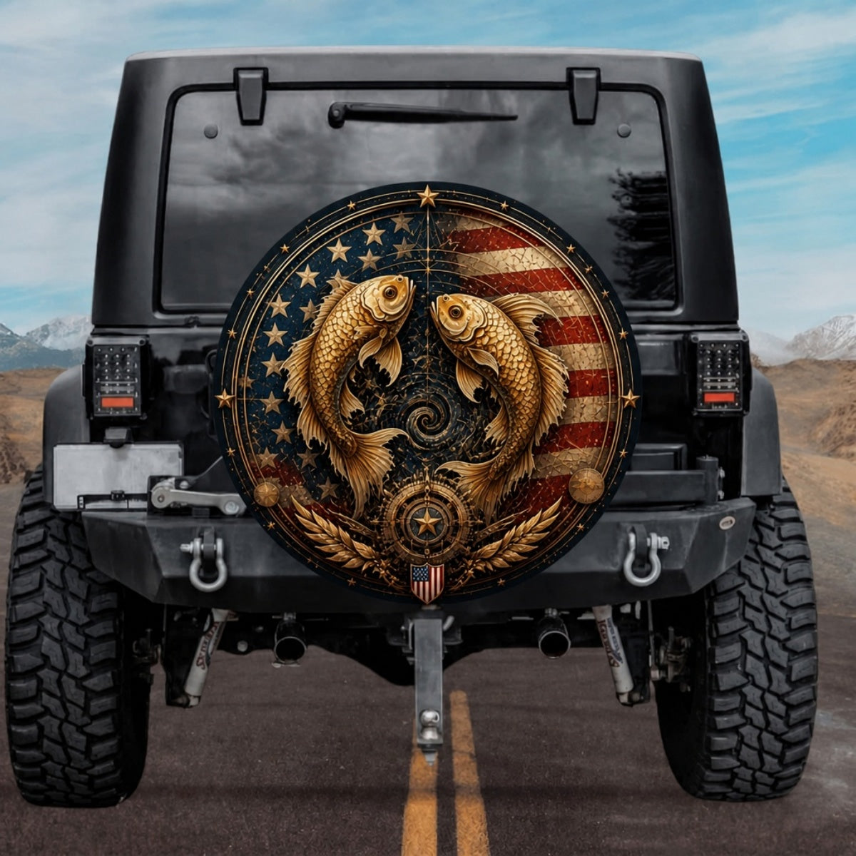 USA Pisces Spare Tire Cover