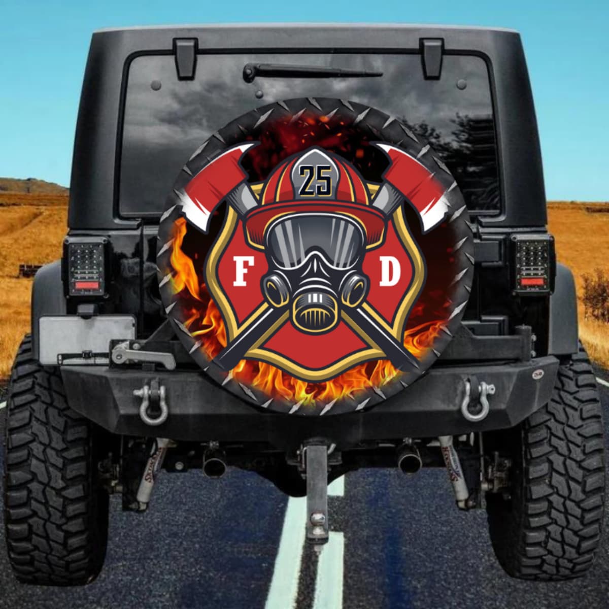 The Station 25 Badge Spare Tire Cover