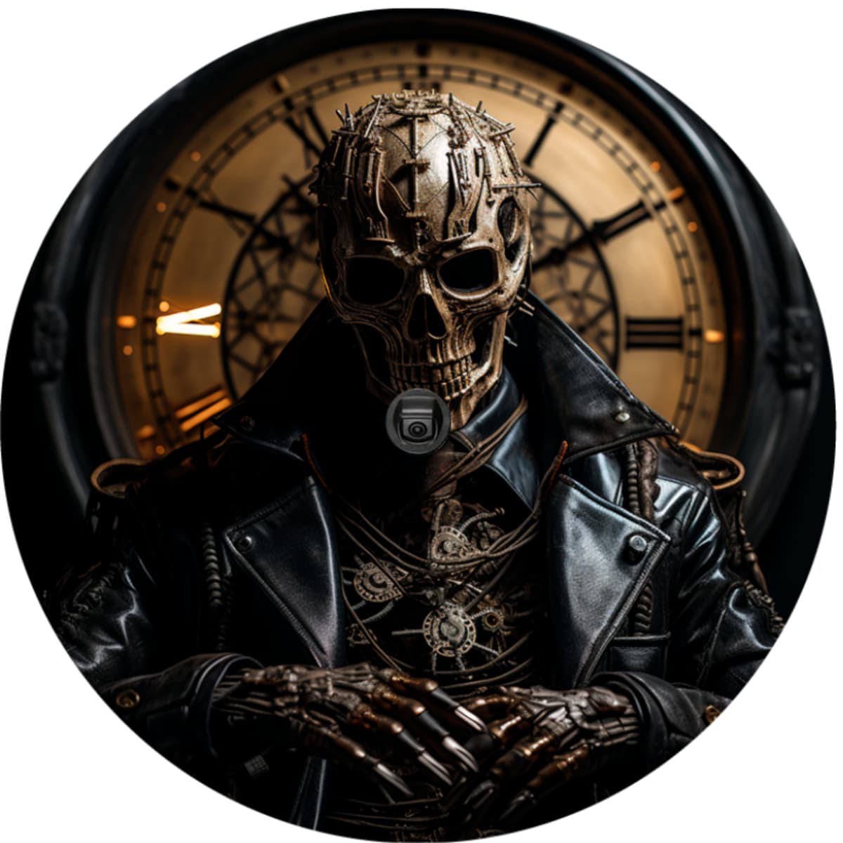 Steampunk Reaper Spare Tire Cover
