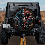 American Patriot Favorite Bold Dual Pistol Cowboy Skull Tire Cover