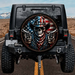 American Patriot Favorite Bold Dual Pistol Cowboy Skull Tire Cover
