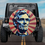 Vintage Pop Art Abraham Lincoln Spare Tire Cover