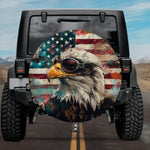 Tactical Air Force Pilot Eagle Patriotic SUV Spare Tire Cover