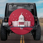 3D Paper-Cut Style Capitol Building Spare Tire Cover
