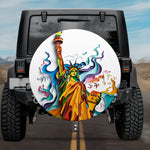 3D Paper-Cut Style Statue of Liberty Spare Tire Cover