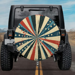 Classic Radial Americana Starry Pattern SUV Tire Cover