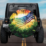 Exotic Americana Jungle Design SUV Tire Cover
