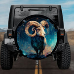 Aries Warrior: Art Nouveau Celestial Zodiac Spare Tire Cover
