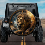 Leo King: Art Nouveau Celestial Zodiac Spare Tire Cover