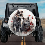 Loyal Companions Wild Wolf Pair Wheel Cover