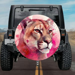 Lone Guardian Earthy Crimson Cougar Spare Tire Cover