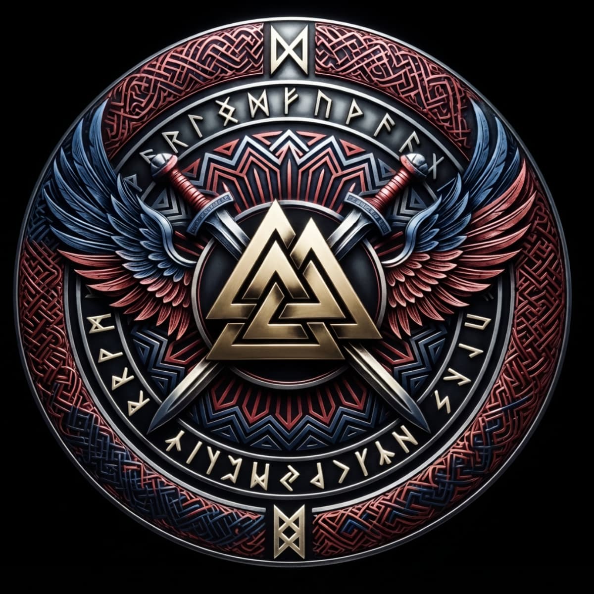 Tactical Viking Valknut Shield Spare Tire Cover