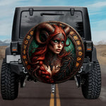 Aurboda Mountain Giantess Rune Shield Spare Tire Cover