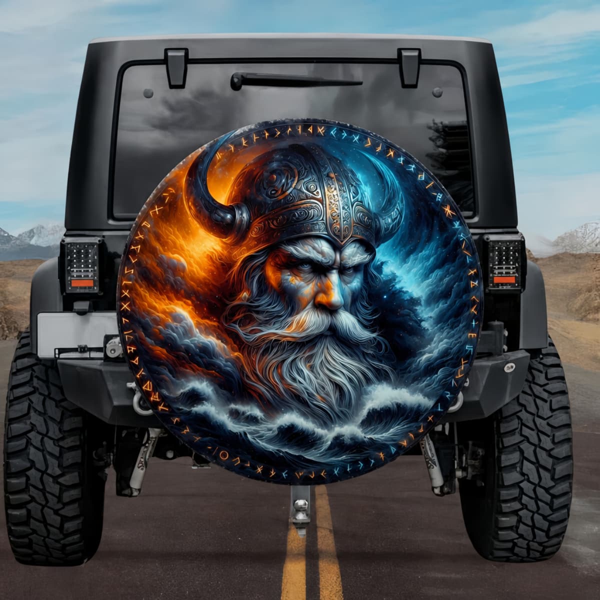 Tactical Fornjot Primordial Tempest Rune Shield Spare Tire Cover