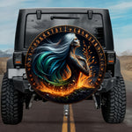 Tactical Gerd Goddess of Aurora Rune Shield Spare Tire Cover