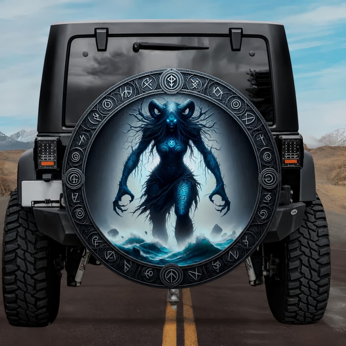 Tactical Gjalp Sorceress of the Deep Sea Spare Tire Cover