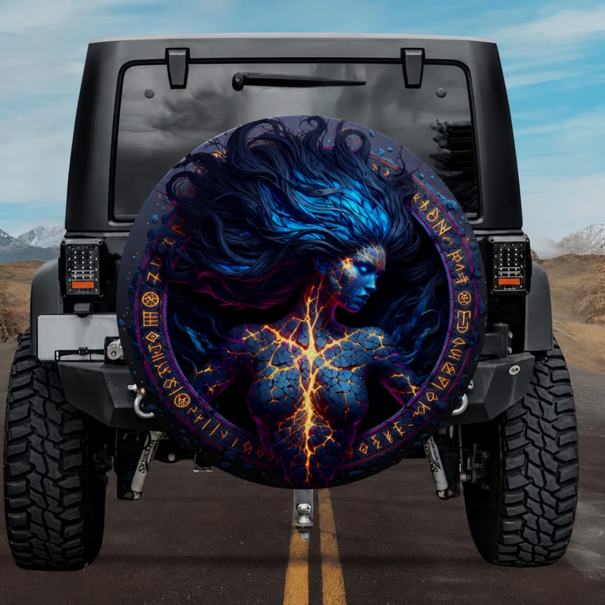 Tactical Greip Goddess of Volcano Rift Spare Tire Cover