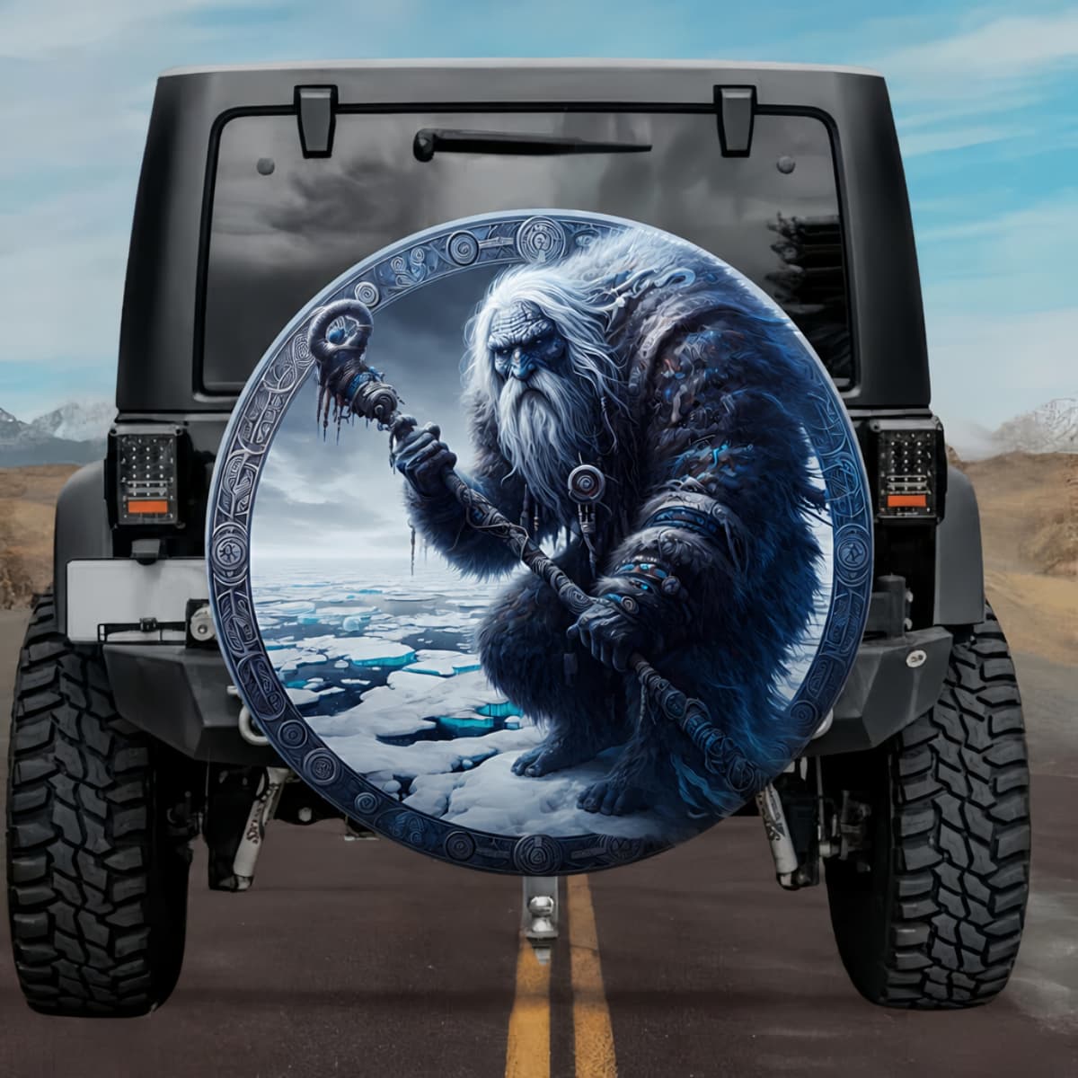Tactical Anguta Inuit God of the Underworld Spare Tire Cover