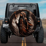 Tactical Temayawet Cahuilla Creator God Spear Spare Tire Cover