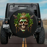 Tactical Aztec Healer Skull Shaman Medicine Spare Tire Cover