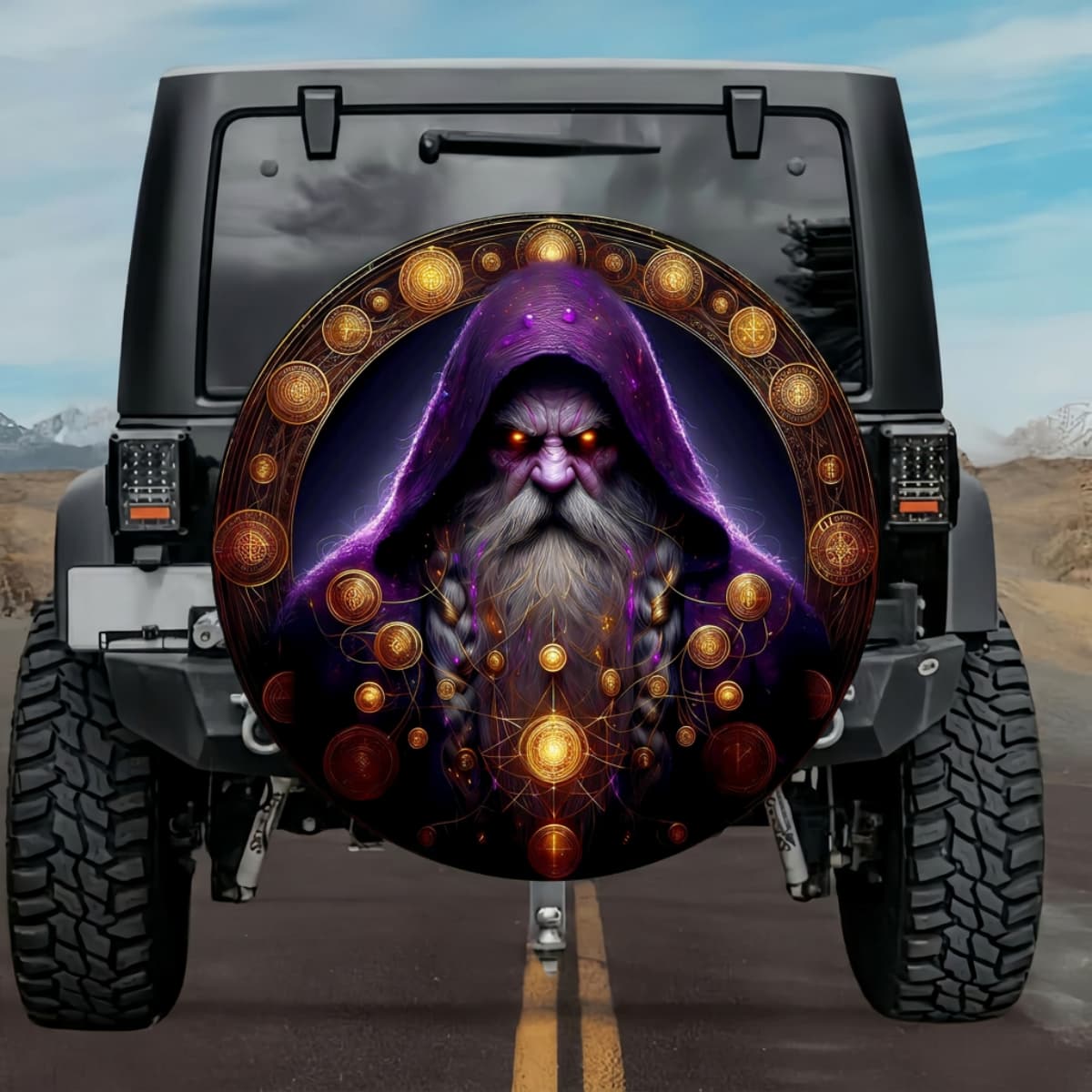 Tactical Andvari Norse Dwarf Alchemy Gold Spare Tire Cover