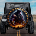 Tactical Hreidmar Norse Dwarf King Gold Hoard Spare Tire Cover