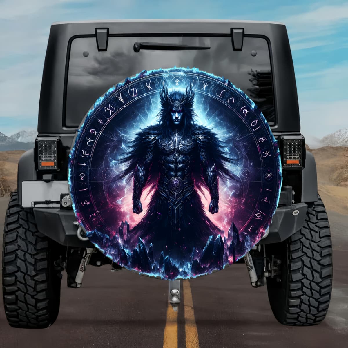 Tactical Svartalfar Norse Dark Elf Overlord Spare Tire Cover