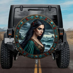 Tactical Norse Mythology Aslaug Queen of Kattegat Spare Tire Cover