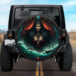 Tactical Norse Mythology Gudrun Revenge Queen Spare Tire Cover