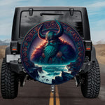 Tactical Norse Haki Viking Sea-King Horned Helmet Spare Tire Cover