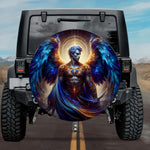 Tactical Celestial Azrael Archangel of Death Cobalt Wings Spare Tire Cover