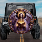 Tactical Celestial Yefefiah Archangel Glowing Codex Purple Wings Spare Tire Cover
