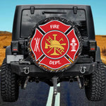 Classic Fire Dept. Maltese Cross Spare Tire Cover