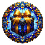 Stained Glass Gift Box Spare Tire Cover - Jeep, Bronco, RV, Camper & More