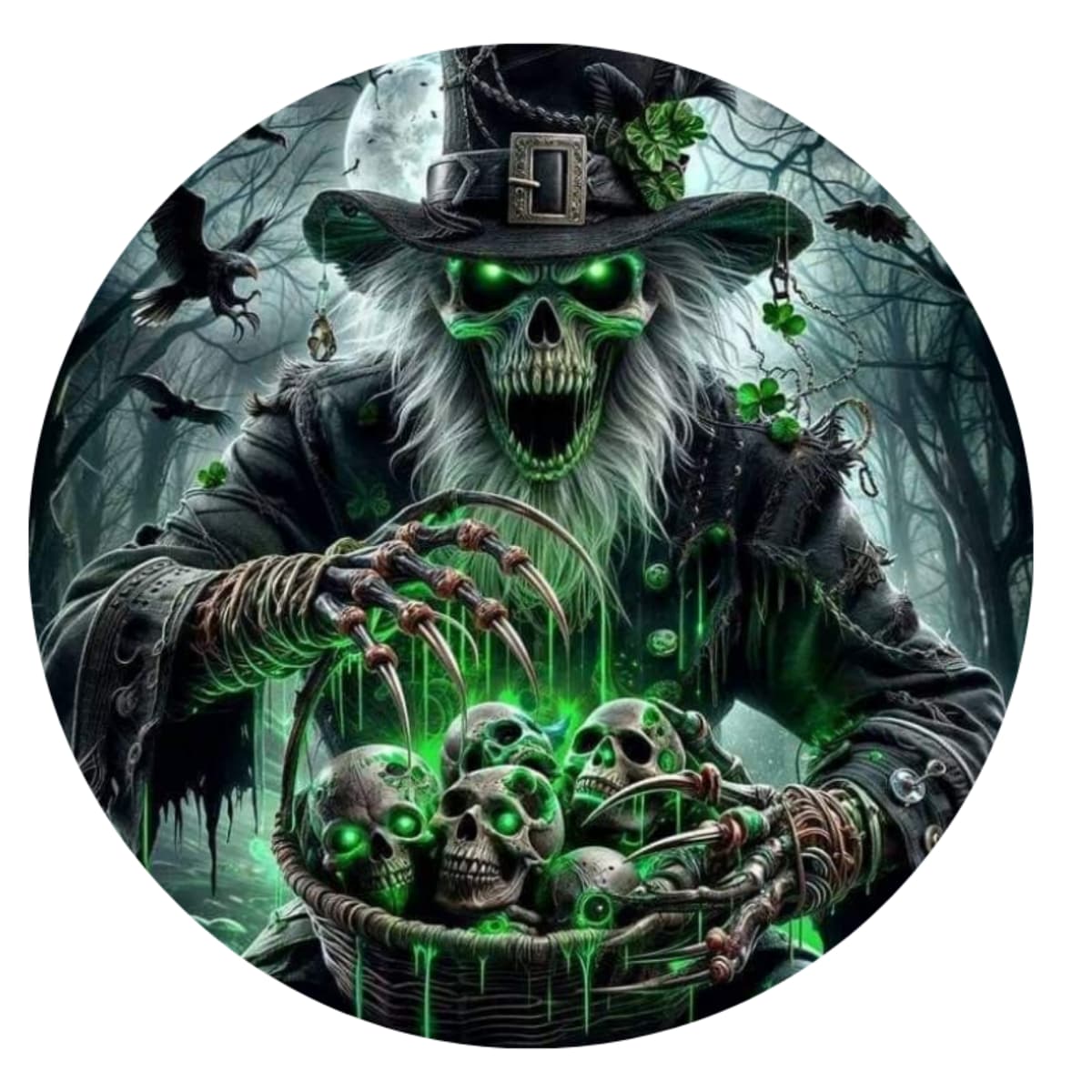 Detailed Horror Skull Collector Spare Tire Cover