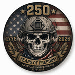 USA 250 Years of Freedom Tactical Skull Spare Tire Cover for Jeep Bronco