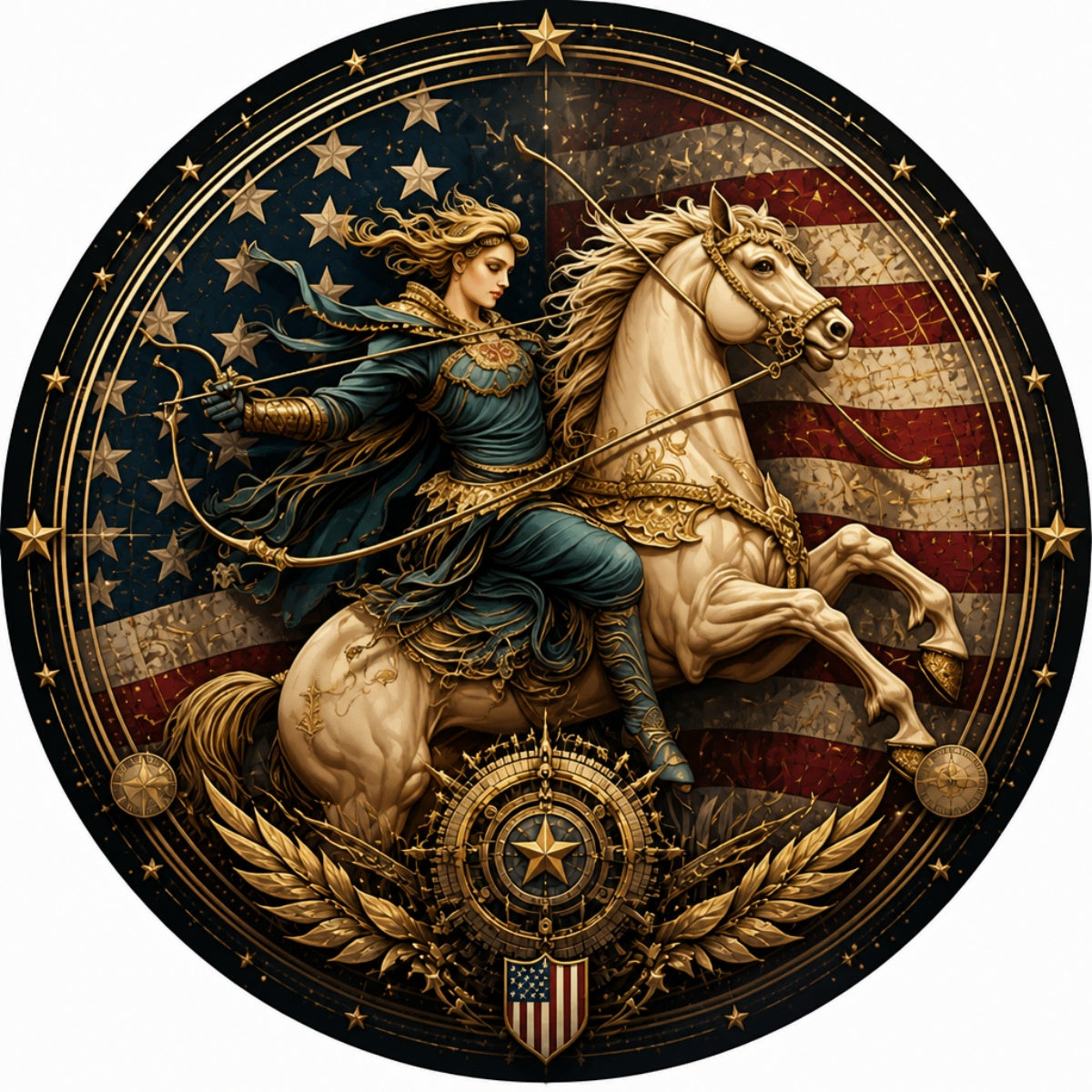 USA Sagittarius Spare Tire Cover