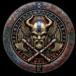 Tactical Viking Warrior Rune Shield Spare Tire Cover