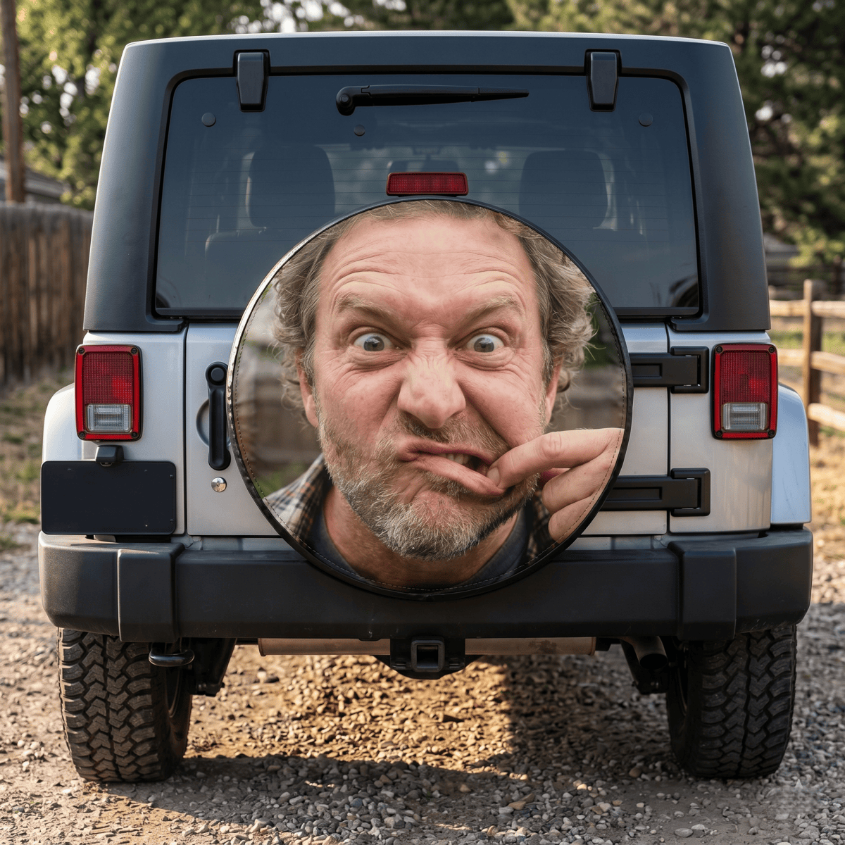 The Ultimate Prank Gift: Your Friend's Face on Your Jeep!