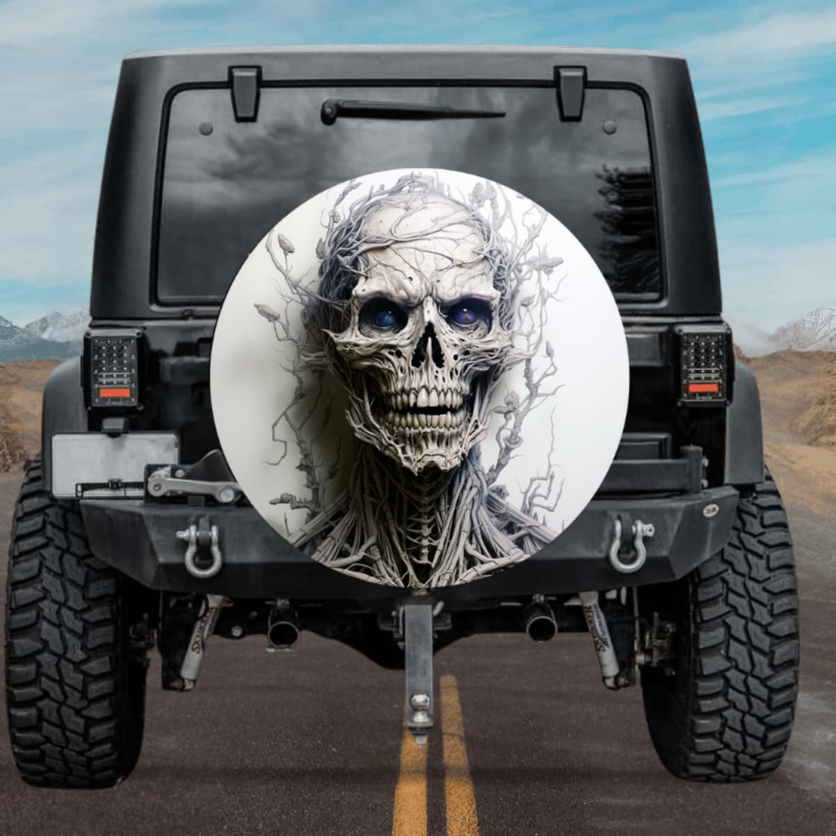 Root skull Spare Tire Cover