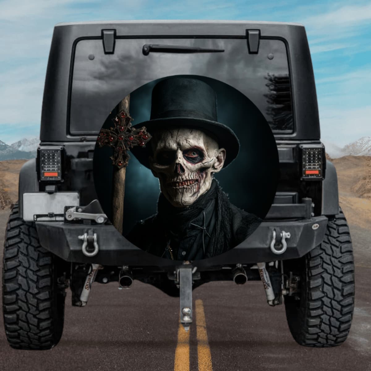 Baron Samedi Spare Tire Cover