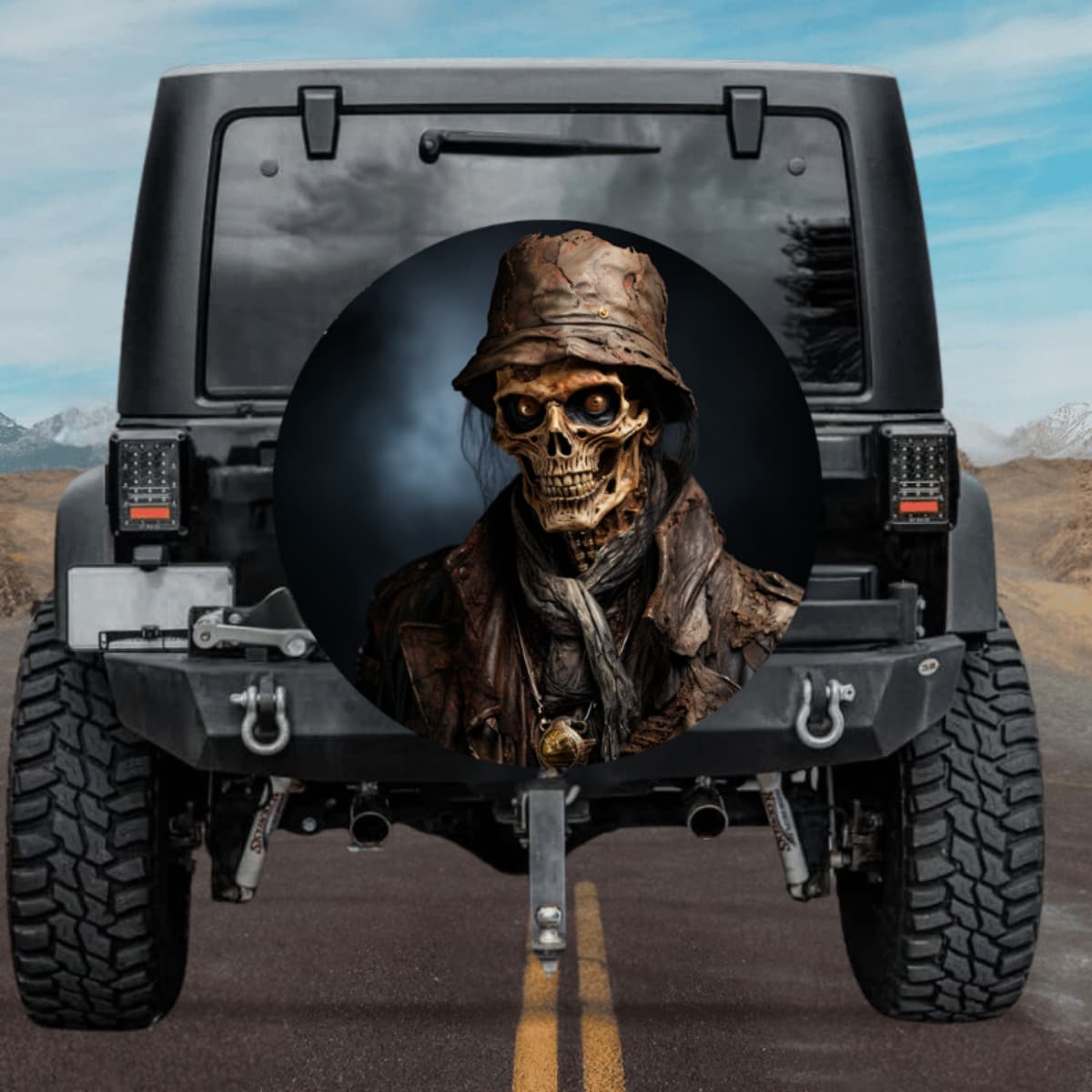 Wasteland Skull Spare Tire Cover