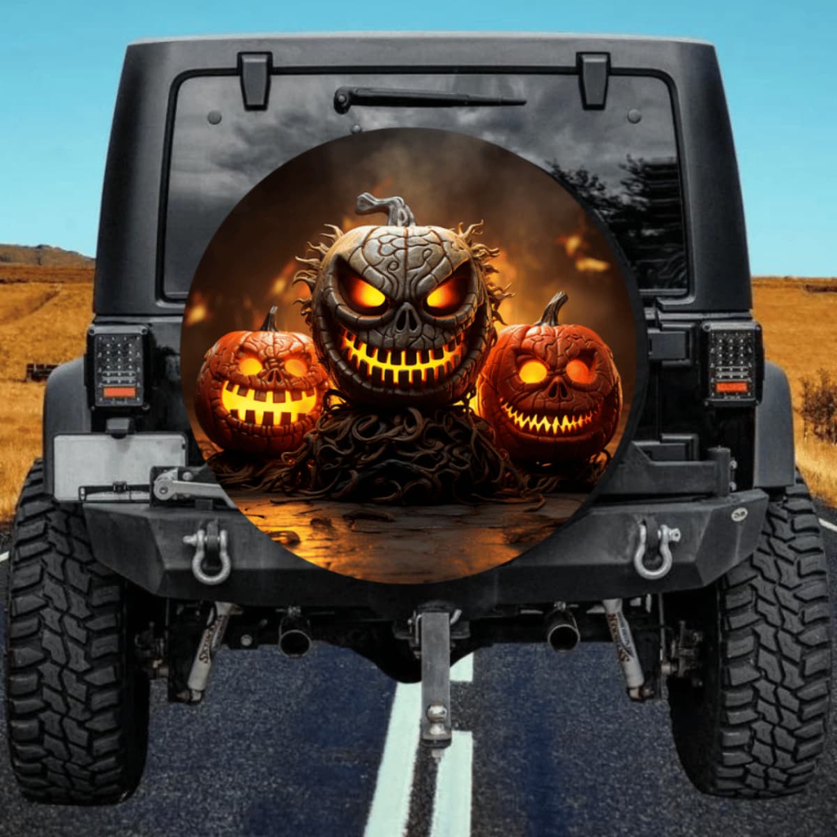 The Sentinel of Thorns Spare Tire Cover