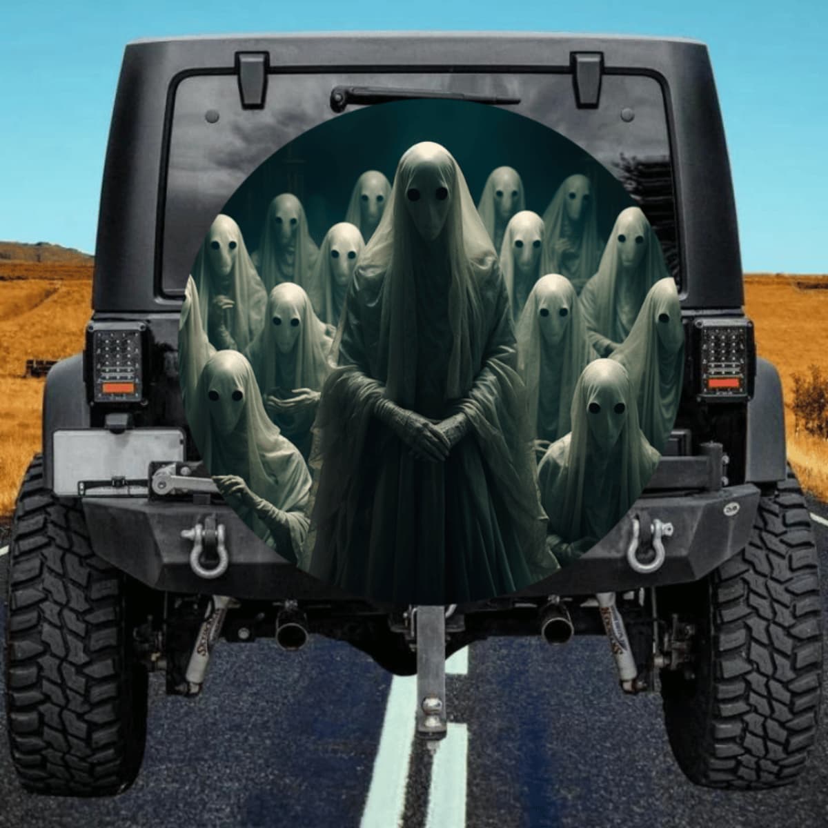 The Transparent Army Spare Tire Cover