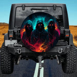 Hellfire Reapers: Glowing Eyes Skull Spare Tire Cover